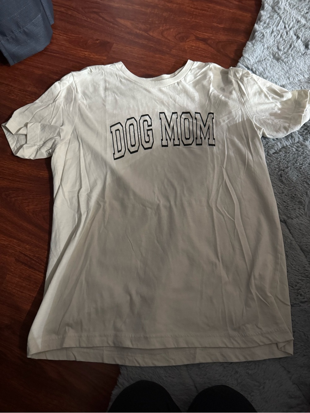 Bella Canvas Cream 'Dog Mom' Graphic Tee